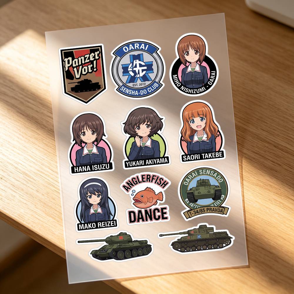 Laptop Accessories Girls - Autocollants de moto Anime Girls Und