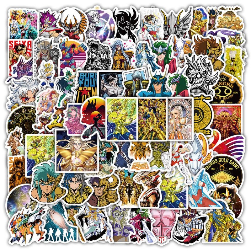Laptop Accessories Toy - Autocollants de dessin animé Saint Seiya,