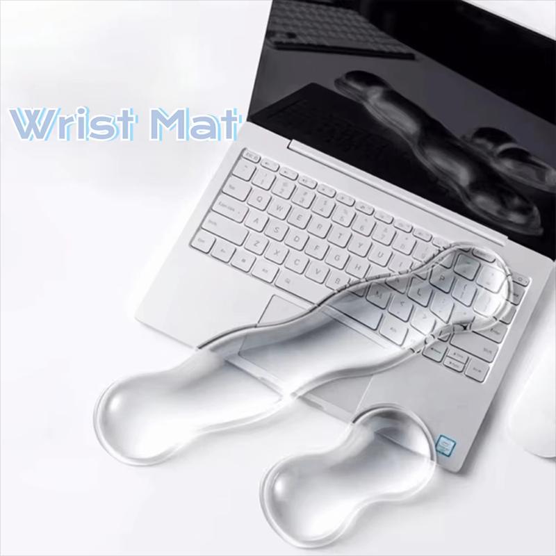 Laptop Accessories For Wrist Support - Tapis de souris transparent avec support