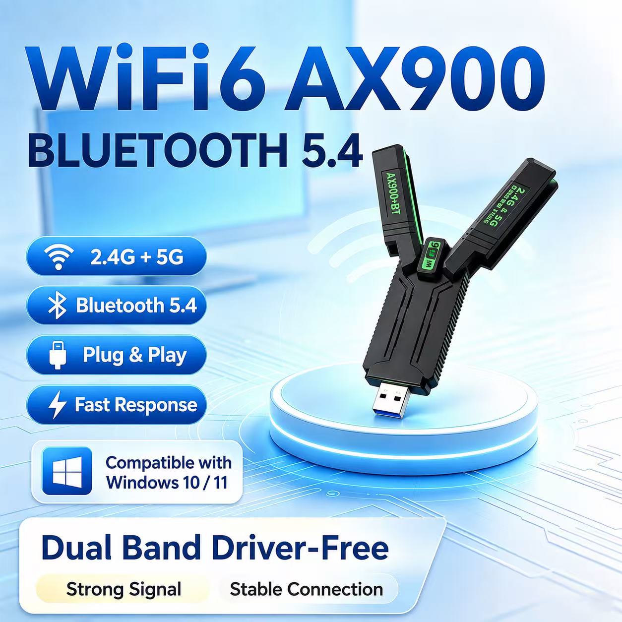 Laptop Electronics Accessories - Adaptateur USB sans fil Gigabit double