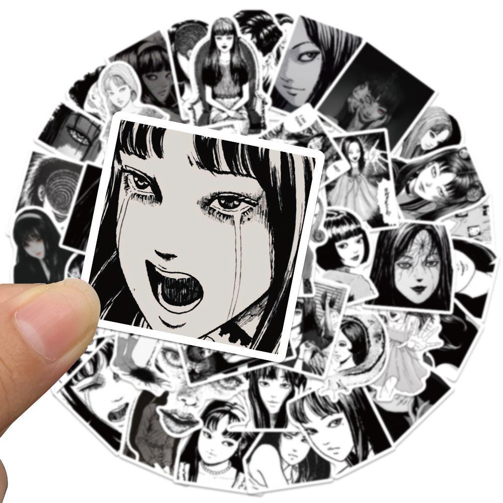 Laptop Accessories Girly - 50 pièces horreur japonaise Anime Tomoe