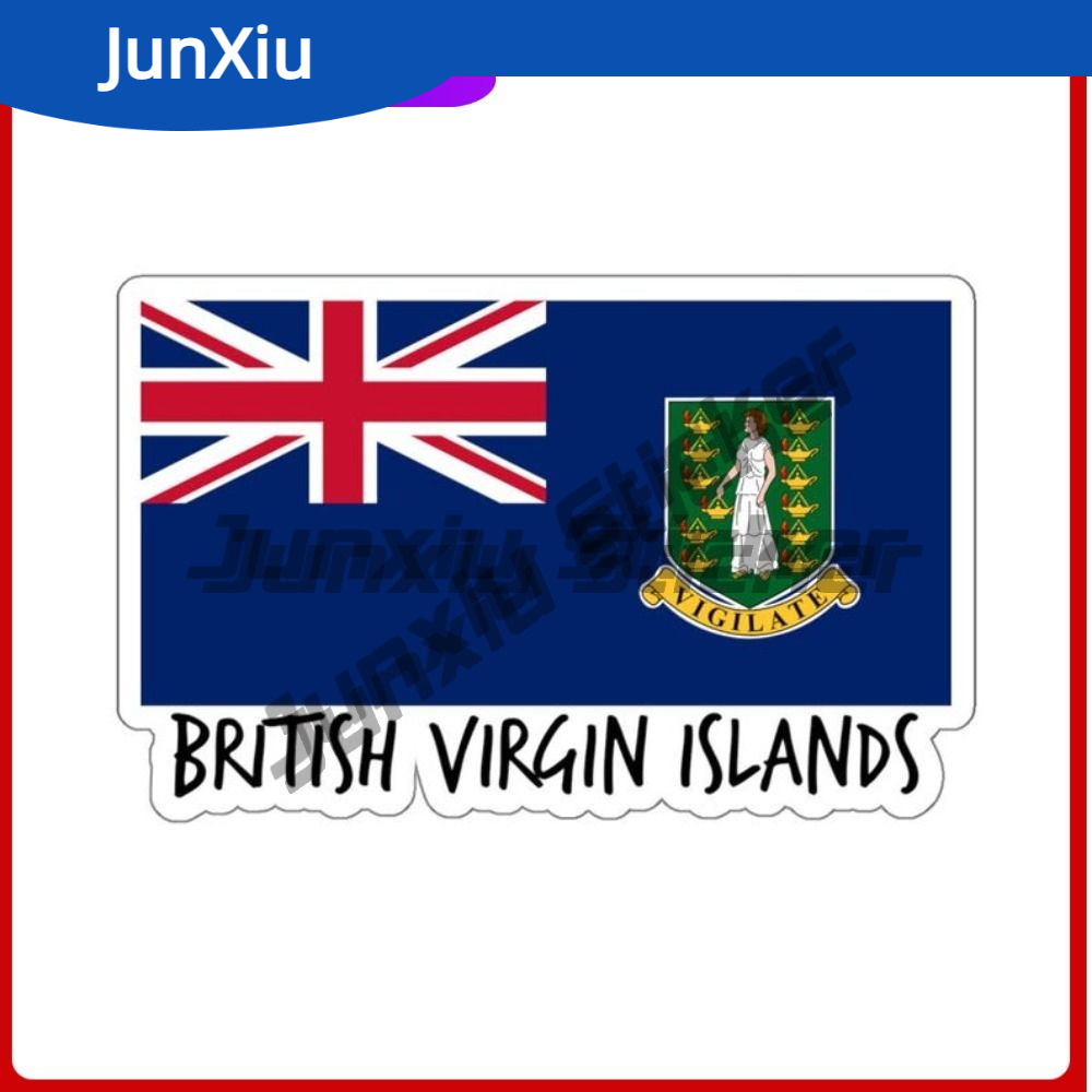 Laptop Accessories To Gift - Autocollant drapeau des îles vierges britanniques,