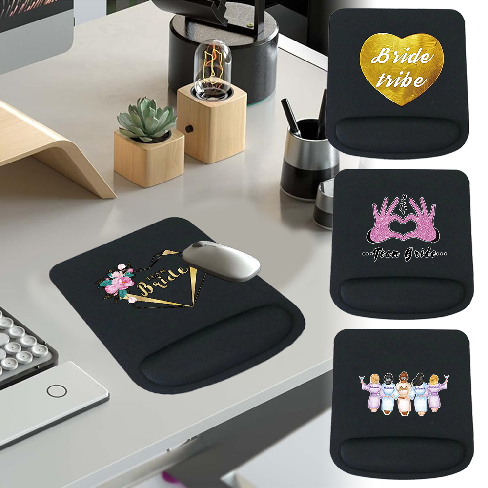 Laptop Accessories For Wrist Support - Tapis de souris ergonomique noir antidérapant