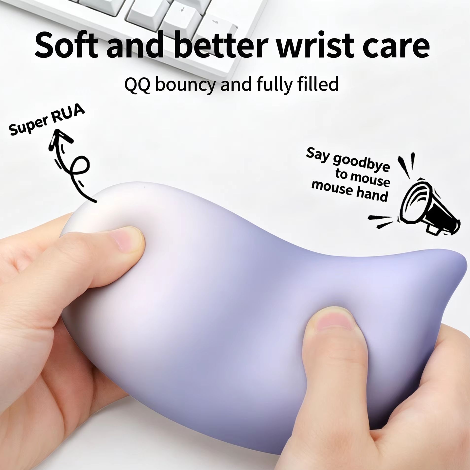 Laptop Accessories For Wrist Support - Coussin de Repose-Poignet Doux pour Souris