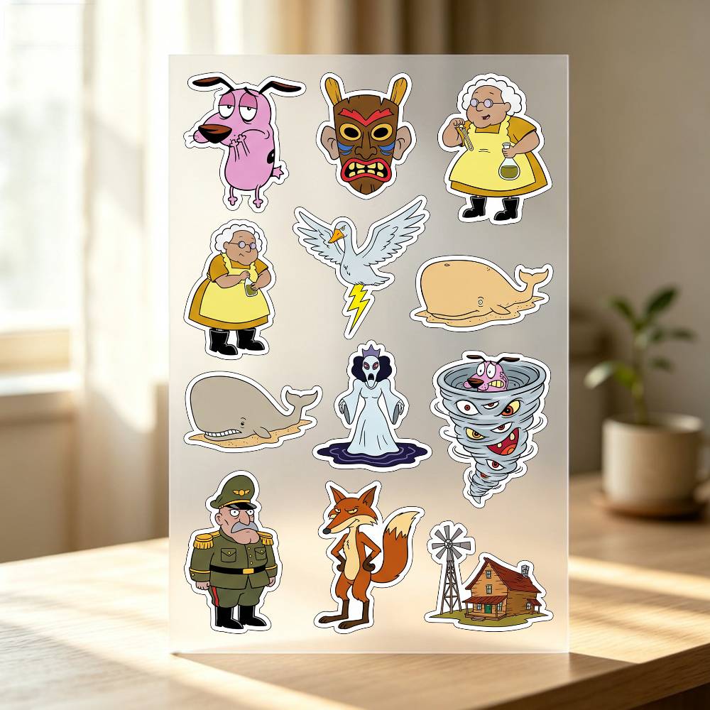 Laptop Accessories Wallpaper - Autocollants C-COURAGE The Cowardly Dog, 1