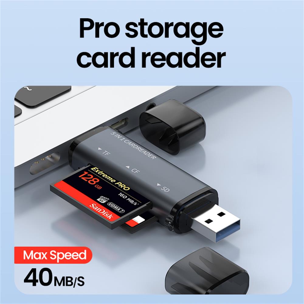 Lecteur de carte USB 5 en 1 Ty - Laptop Accessories And Gadgets avis et prix