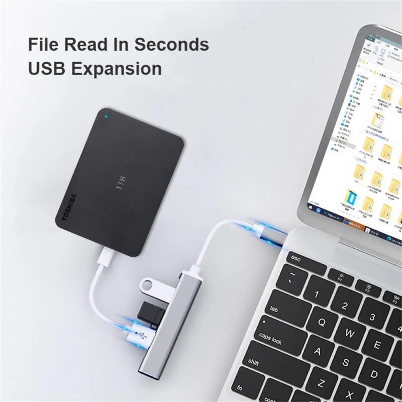 Hub d'extension Type-C 4 en 1, - Laptop Accessories And Gadgets avis et prix