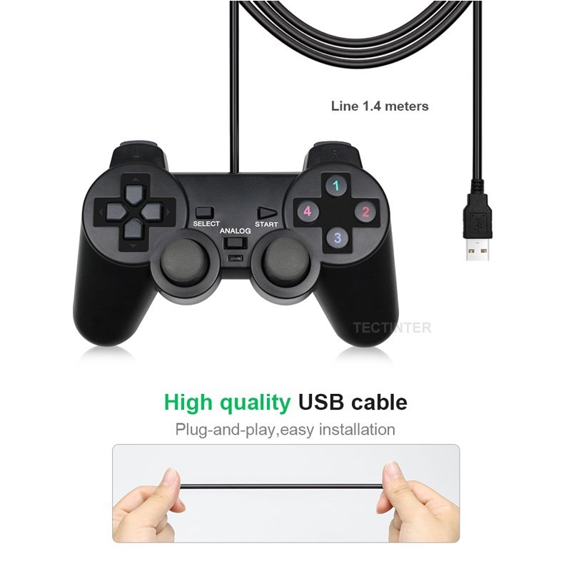 Manette de jeu filaire USB pou - Laptop Accessories And Gadgets avis et prix