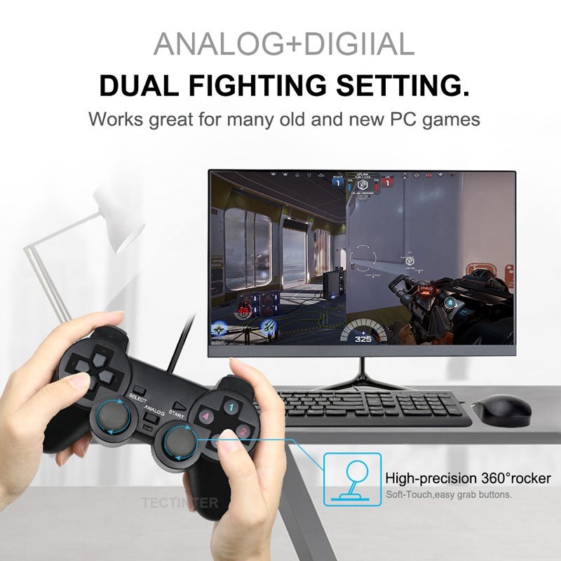 Manette de jeu filaire USB pou - Laptop Accessories And Gadgets avis et prix