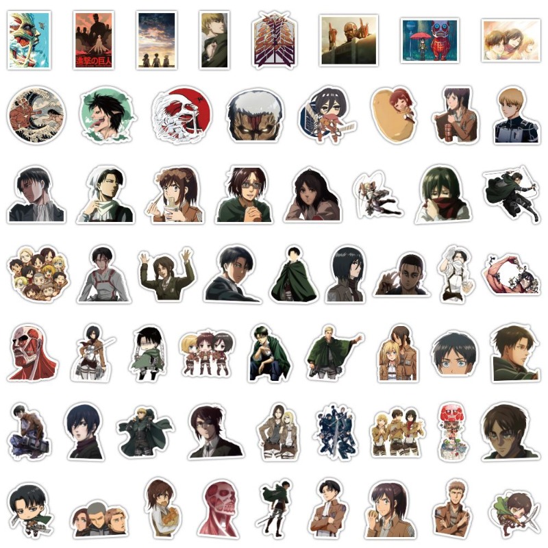 60 autocollants anime Attack o - Laptop Accessories Toy avis et prix