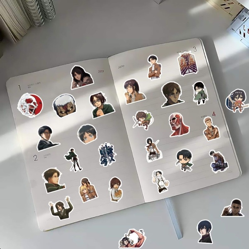60 autocollants anime Attack o - Laptop Accessories Toy avis et prix